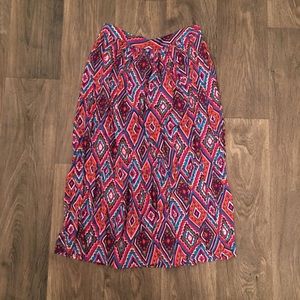 Tribal Western Print Vintage Skirt
